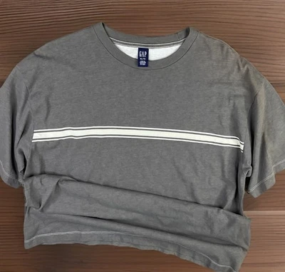 Camiseta De Colección Gap Años 90 Y2K Grunge Patinador Desteñido Rayas Surf Manga Corta Talla XL Foto 1 de 4