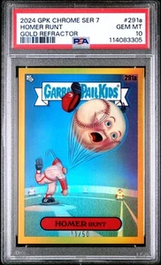 2024 Topps Chrome Garbage Pail Kids #291a Homer Runt Gold Refractor PSA 10 /50 - Picture 1 of 2