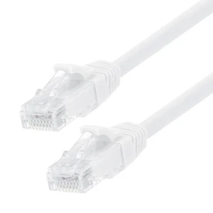 Ethernet Patch Cable CAT6, UTP, 24AWG, 0.5 Ft,  10 pack, White - Picture 1 of 4