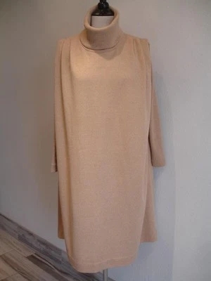 Women's sz 12 Vtg 1970's Umba for Parnes Feinstein Turtleneck Sweater Dress Long - Image 1 of 4