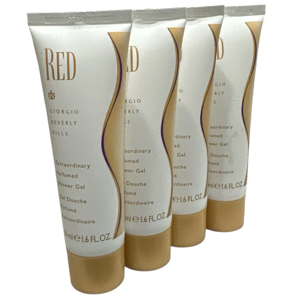 4 Red Giorgio Beverly Hills Extraordinary Perfumed Shower Gel 1.6oz - Image 1 of 1