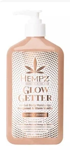 Hidratante corporal a base de hierbas Hempz Glow Getter con brillo 17 oz bergamota y vainilla - Imagen 1 de 3