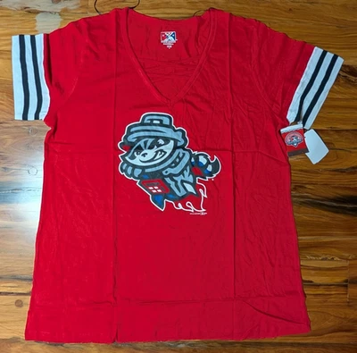 Rocket City мусор панды красный женщин v-образным вырезом рубашка XL (1 X) - новый - Изображение 1 из 4