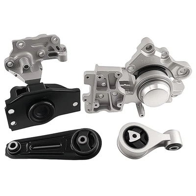 Kit de montaje de motor de motor delantero de 4 piezas para Nissan Rogue/Select L4 2,5 L tracción delantera 2008-2013 Foto 1 de 4