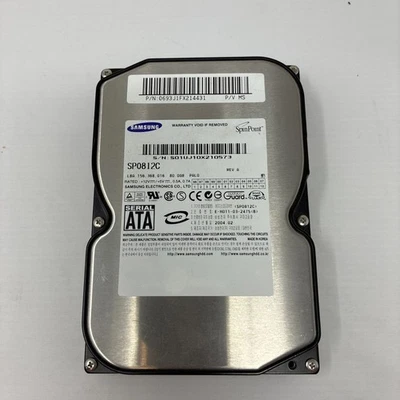 FESTPLATTE SAMSUNG SPINPOINT P80 SP0822N 80GB 7200U/min 2MB ATA IDE 3.5" - Image 1 of 3