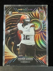 Wild Card Metallix Shedeur Sanders 2025 coincidencia de colores VERDADERO 1 DE 1 lámina arco iris radiocontrol - Imagen 1 de 4