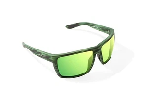 Bajio Sunglasses Stiltsville Green Stripe Matte Frame - Glass Lens - Picture 1 of 11