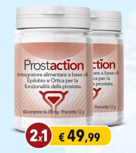 PROSTACTION integratore per la prostata 60x2 compresse - SUPER OFFERTA 2X1 - Foto 1 di 3
