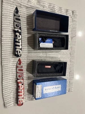 Supreme x Benchmade Bugout Black And Red - Image 1 of 3