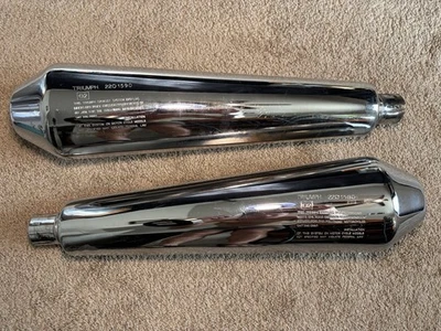 2001 Triumph Legend TT Stock Exhaust Silencers/Mufflers - Image 1 of 4