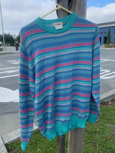 VTG 80's 90 LL Bean Sweater Mens M - Picture 1 of 8
