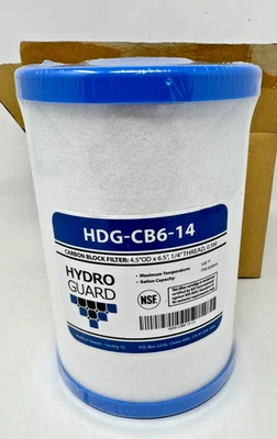 Hydro Guard HDG-CB6-14 CB6 Carbon Block Water Filter Replacement Cartridge - Image 1 of 4