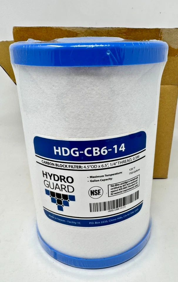 Hydro Guard HDG-CB6-14 CB6 Carbon Block Water Filter Replacement Cartridge - Image 1 of 4