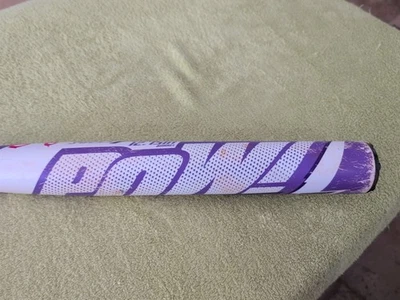 Used 2024 Easton POW USSSA Slowpitch Bat - White and Purple 25.5oz Loaded - Image 1 of 4