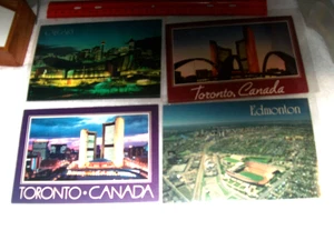 OS 4,5 x 6,5" -4 Postkarten Stadion Lot ~ Edmonton, Calgary & 2 Toronto, Kanada - Bild 1 von 2