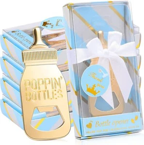 50 Pcs Baby Shower Bottle Opener Favors, Party Souvenirs Decoration (Blue Box) - Picture 1 of 7