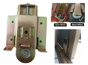 REPLACEMENT CLOSET SLIDING DOOR METAL WHEEL Door Wheels Roller 1 1/2 IN. AR62S - Picture 1 of 12