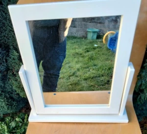 Small white dressing table mirror - Picture 1 of 4
