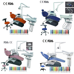 4 Models Computer Controlled Dental Unit Chair Hard Leather With Doctor Stool