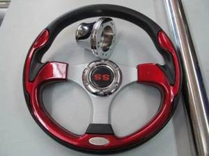 Yamaha Drive Drive 2 Golf Cart Red Steering Wheel Adapter Column 500YDRrdSS - Picture 1 of 1