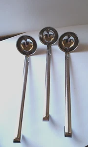 Stainless Steel Ladles Set of 3 /4oz/118 ml  w/ Hanging Hook 14" Made in India - Bild 1 von 6