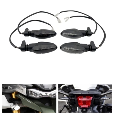 Luz de señal de giro de 2 piezas para Triumph Daytona 675 Tiger 800/1050 Street Triple R Foto 1 de 4