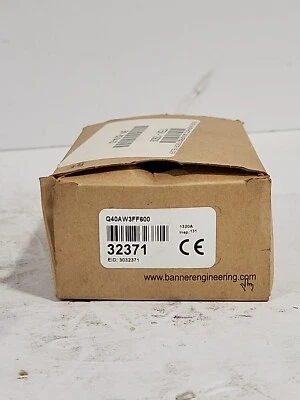 BANNER ENGINEERING Q40AW3FF600 SENSOR - FREE SHIPPING - Image 1 of 4