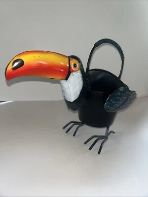 Toucan Bird Watering Can Indoor/Outdoor Metal Watering Can Decor - Image 1 of 4