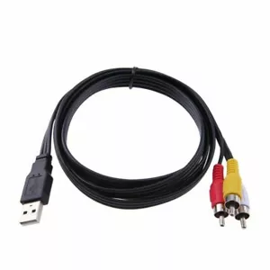 Cavo 3 RCA USB Prolunga Audio Video Cavetto Stereo Composito Fotocamera PC 1.5 M - Foto 1 di 6