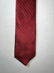 Corbata Bill Blass NEO Para Hombre Roja Seda Clásica Diseñador Geométrico De Colección Años 90 - Imagen 1 de 8