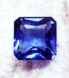 Natural Tanzanite 9.00+ Ct Loose Gemstone Octagon Shape Certified - Picture 1 of 6