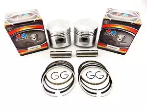 HONDA CB250N 80-82 STD FORSETI PISTON SET 62mm RINGS PIN CLIPS - Picture 1 of 4