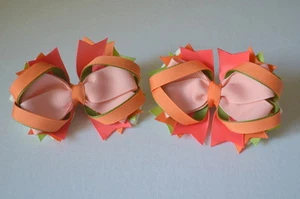 M2M Gymboree BEACH SHACK Grosgrain Bows HTF - Picture 1 of 2