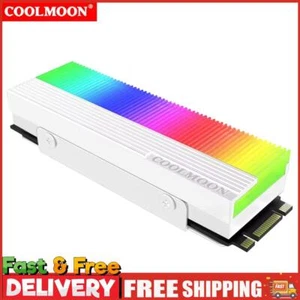 M.2 2280 SSD Heatsink Cooler Hard Disk Heat Sink Convenient 5V 3PIN ARGB White - Afbeelding 1 van 12