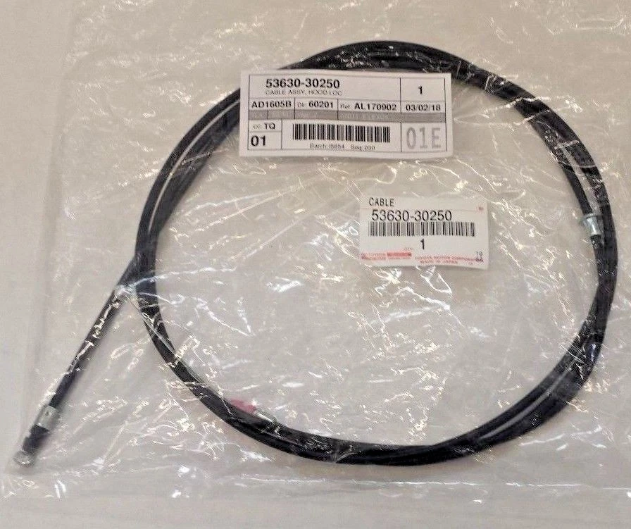 CABO DE LIBERAÇÃO DO CAPÔ DE FÁBRICA LEXUS OEM 1998-2005 GS300 53630-30250 - Imagem 1 de 1