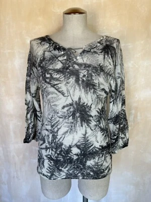 Suéter Guinevere Anthropologie Suelto Tejido Negro Blanco M Anthropologie Foto 1 de 4