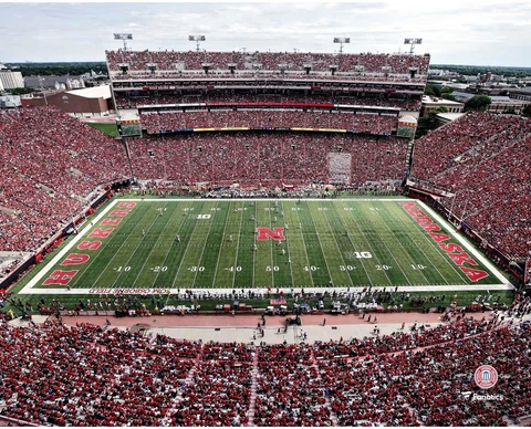Nebraska Huskers Unsigned Memorial Stadium Photograph Cover
