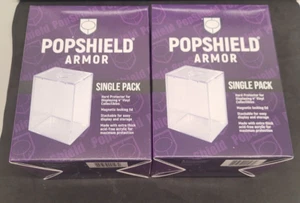 PopShield Armor Hard Protectors two 4" Funkos- Stackable with Magnetic Lid - Picture 1 of 3