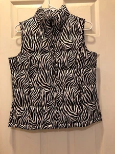 Charter Club Zip Quilted Puffer Vest Women Petite Insulated Lined Pockets Poly - Picture 1 of 6