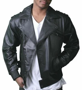 NEW Live Mechanics RFL Riders For Life Rockabilly Black Genuine Leather Jacket - Picture 1 of 6