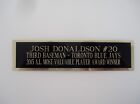 Plaque signalétique Josh Donaldson Blue Jays pour maillot de baseball vitrine 1,25 x 6