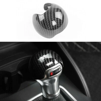 For AUDI A3 S3 8V 2014-2018 Real Carbon Fiber Gear Shift Knob Head Cover Trim Foto 1 de 4