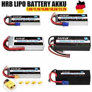 HRB Lipo Akku 11.1V 14.8V 3S 4S 4000/5000/6000mAh Battery für RC Auto LKW Boot - Bild 1 von 47