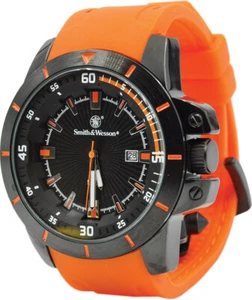 Orologio Smith & Wesson Orange Trooper Custodia Inox Retro W397OR - Foto 1 di 1