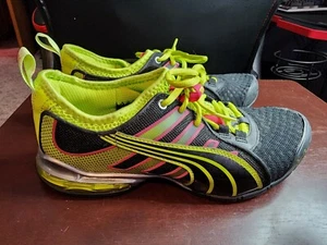 Puma Voltaic 4 186815 schwarz & limettefarbene Damen-Freizeitschuhe Turnschuhe Größe 8 - Bild 1 von 12