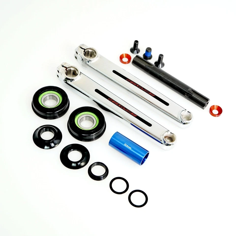 REDLINE FLIGHT Cranks BMX Crank Arms BMX 3-piece Cranks W/BB Sets 175mm or 180mm - Image 1 of 4