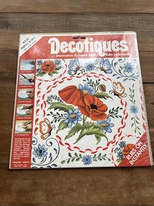 Decotiques vintage frotar en transferencia D-85 amapolas N’Tole 2 hojas - Imagen 1 de 3