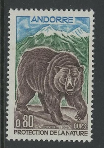 GN STAMPS- ANDORRA, FR., MINT, #202-206, OG VLH, #206 ROUNDED CORNER, (1) SHOWN - Imagen 1 de 1