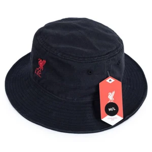 Liverpool FC Black Bucket Hat - Brand New Official Merchandise - Imagen 1 de 2