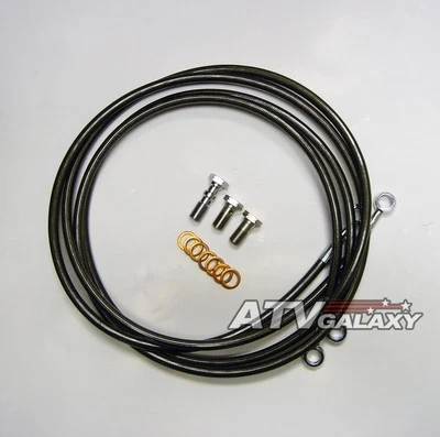 STREAMLINE FRONT BRAKE 2 LINES LINE KIT ATV SMOKE YAMAHA RAPTOR 350 05 06 07 08 - Image 1 of 2